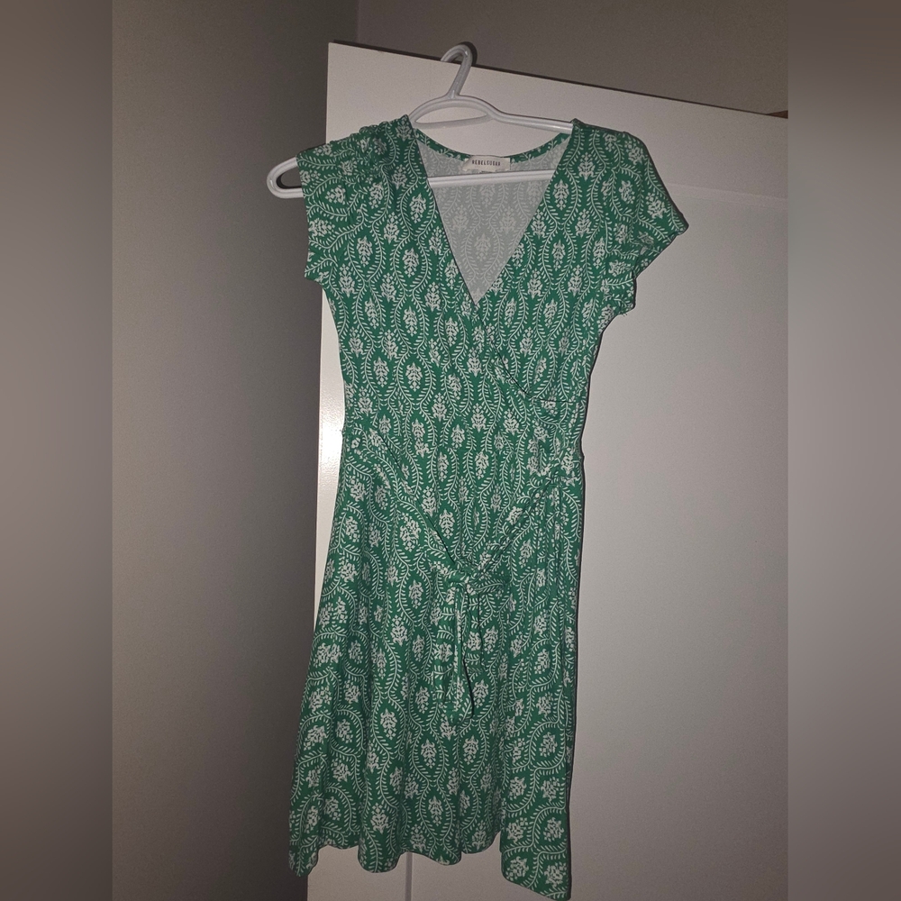 Green Patterned Women's Dress